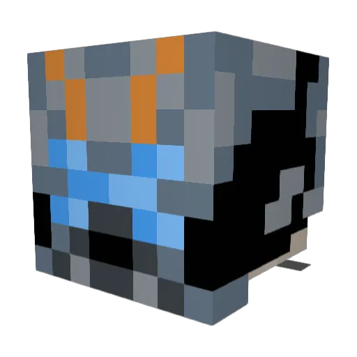 Rubi0sky Minecraft avatar head, 3D render