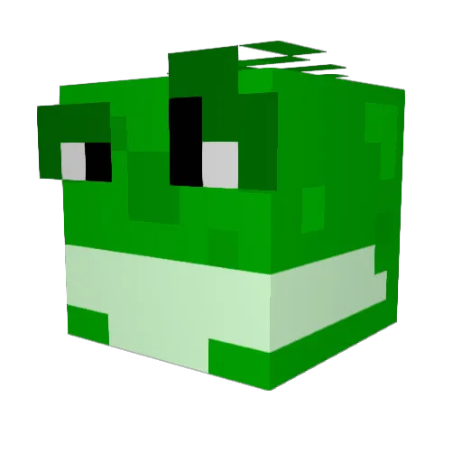 Rubi2626 Minecraft avatar head, 3D render