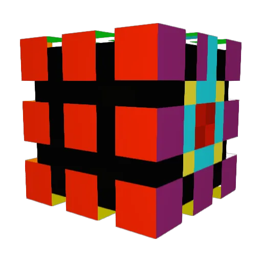 RubiX787 Minecraft avatar head, 3D render