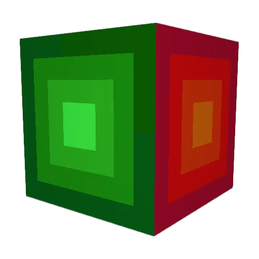 Rubik16 Minecraft avatar head, 3D render