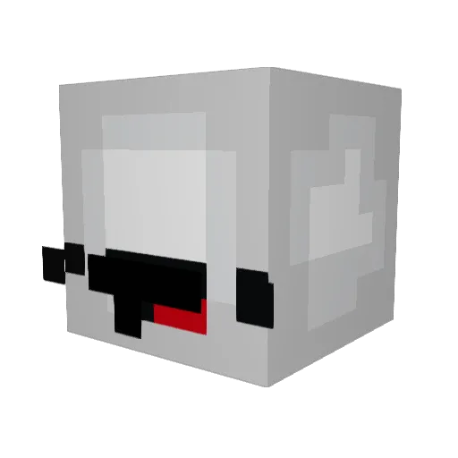 Rubikiwi Minecraft avatar head, 3D render