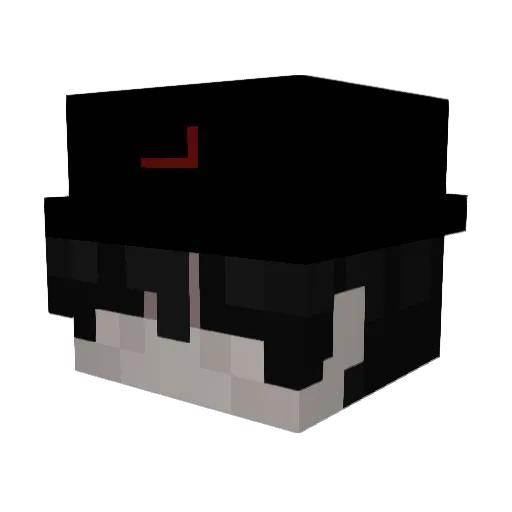 Rubin12 Minecraft avatar head, 3D render