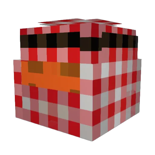 Rubin_ash_Shafi Minecraft avatar head, 3D render