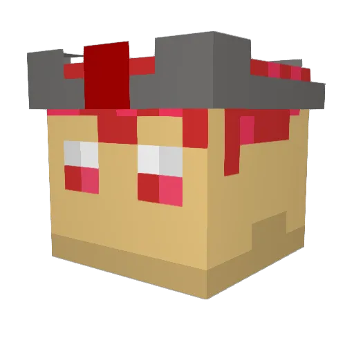 Rubincsakany355 Minecraft avatar head, 3D render