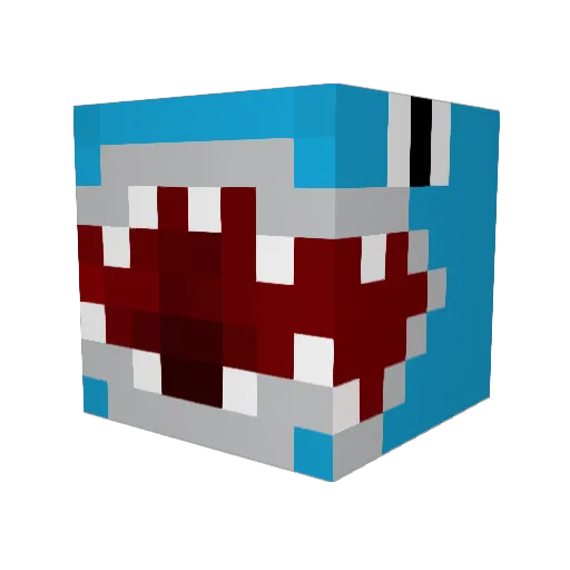 Rubinosky Minecraft avatar head, 3D render