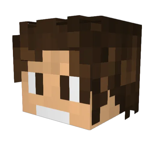 RubioKn Minecraft avatar head, 3D render
