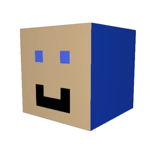 RubiusHelle Minecraft avatar head, 3D render