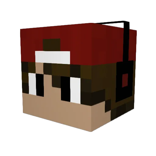 Rubixblue1 Minecraft avatar head, 3D render