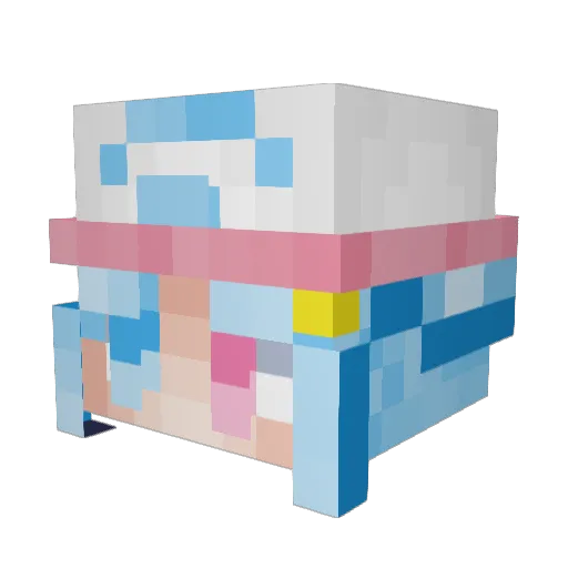 RubizzTH Minecraft avatar head, 3D render