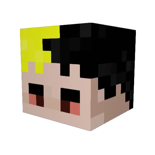 RubricDuke Minecraft avatar head, 3D render