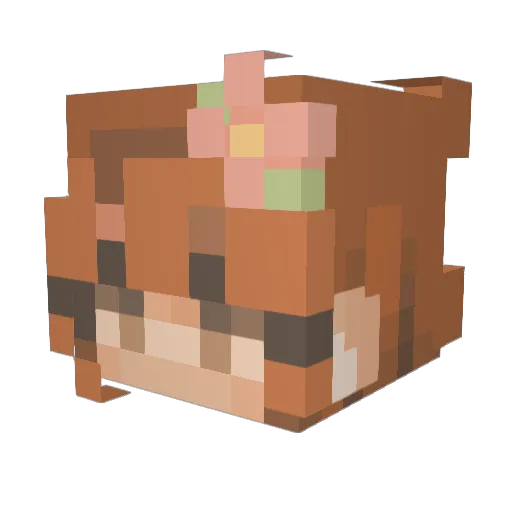 Ruby172009 Minecraft avatar head, 3D render