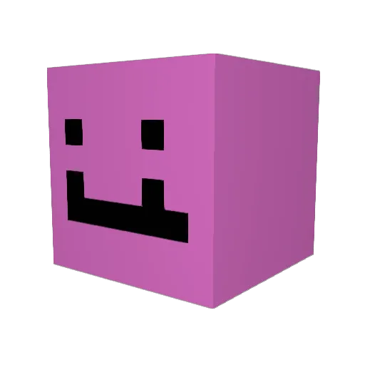 Ruby3_ Minecraft avatar head, 3D render