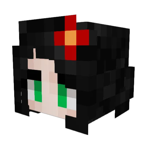 Ruby4320 Minecraft avatar head, 3D render