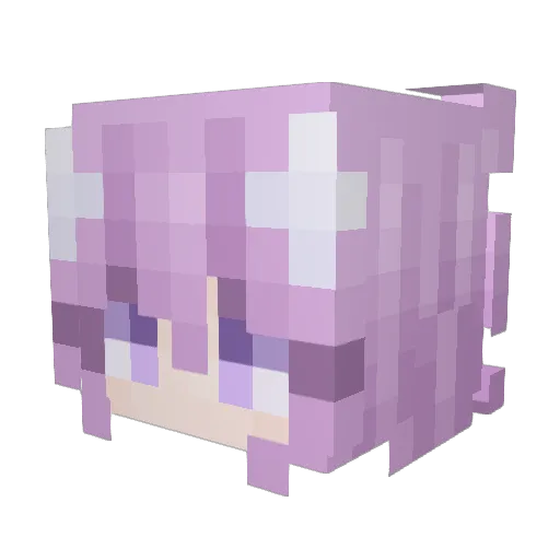 RubyConquest Minecraft avatar head, 3D render