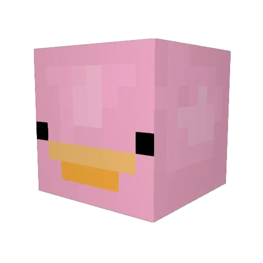 RubyLouie02 Minecraft avatar head, 3D render