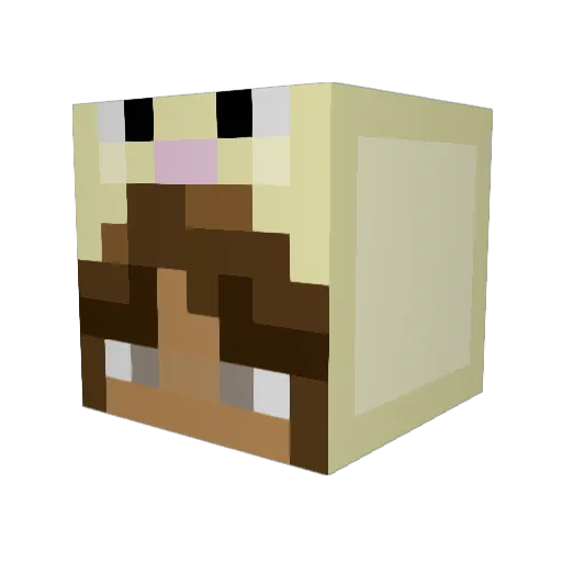 RubyMarianna Minecraft avatar head, 3D render