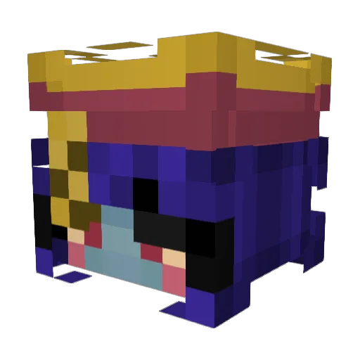 RubyOoby Minecraft avatar head, 3D render