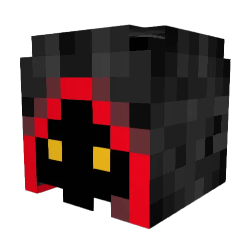 RubyRed42 Minecraft avatar head, 3D render