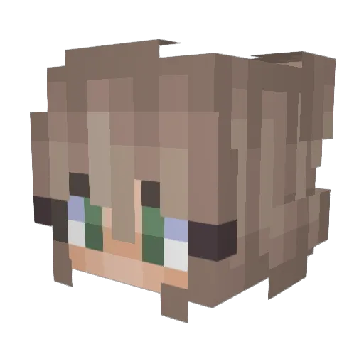 RubyRo0_ Minecraft avatar head, 3D render