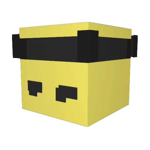 RubyRot Minecraft avatar head, 3D render