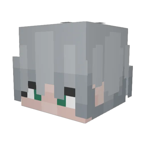 RubySquirrel724 Minecraft avatar head, 3D render