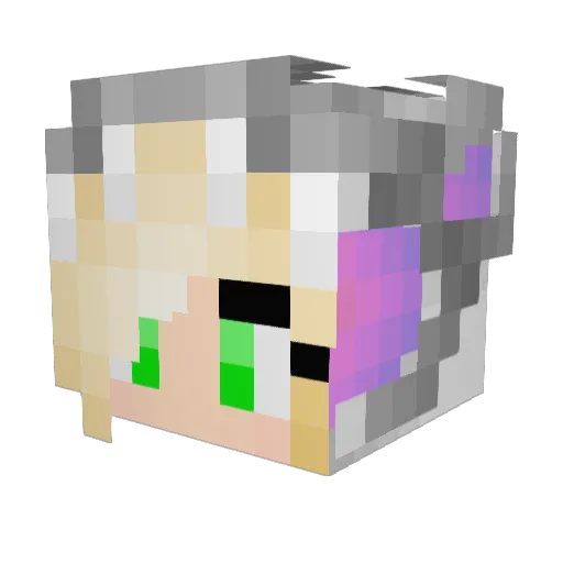 RubyVH Minecraft avatar head, 3D render