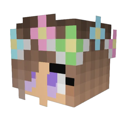 Ruby_Kitty13 Minecraft avatar head, 3D render