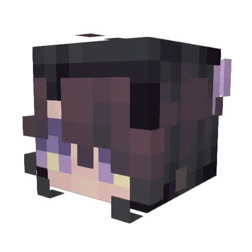 Ruby_Rosie Minecraft avatar head, 3D render