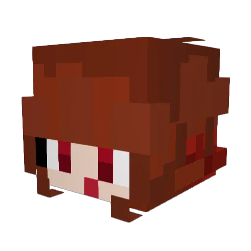 Ruby_Rue Minecraft avatar head, 3D render