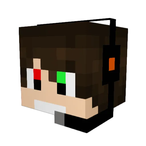 Ruby_Sapphire_YT Minecraft avatar head, 3D render
