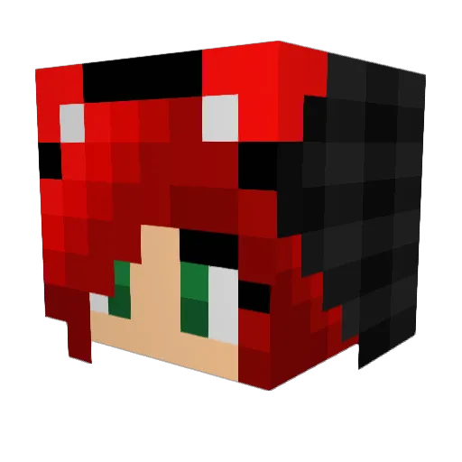 Ruby_Scarlet__ Minecraft avatar head, 3D render