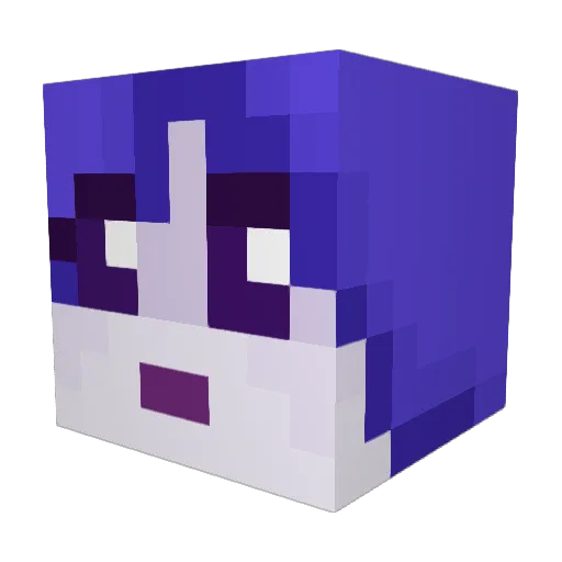 Ruby_rosalina Minecraft avatar head, 3D render