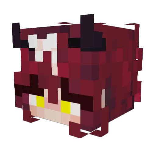 Ruby_vt_ Minecraft avatar head, 3D render