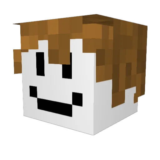 Rubyman2010 Minecraft avatar head, 3D render