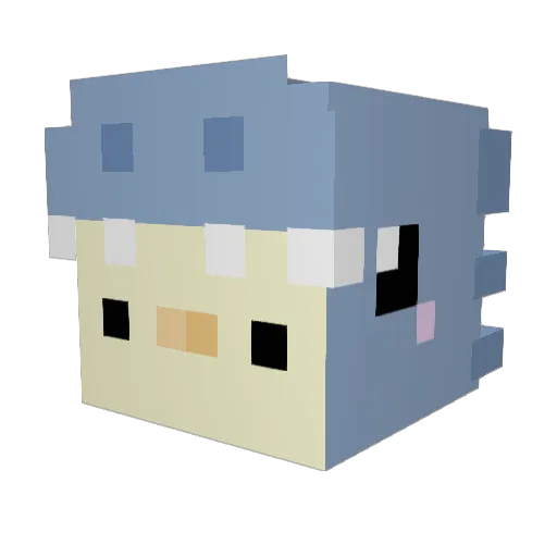 Rubyminer8395 Minecraft avatar head, 3D render