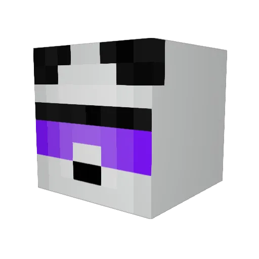 RubzZz4 Minecraft avatar head, 3D render