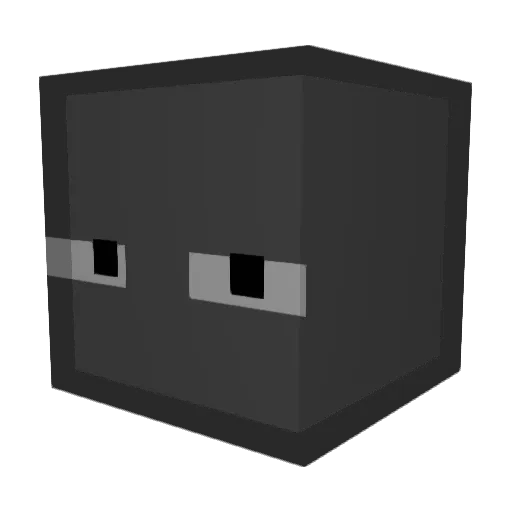 Rucj Minecraft avatar head, 3D render