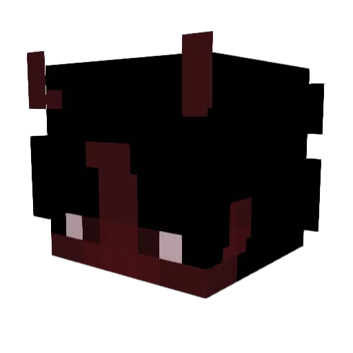RuckFeed Minecraft avatar head, 3D render