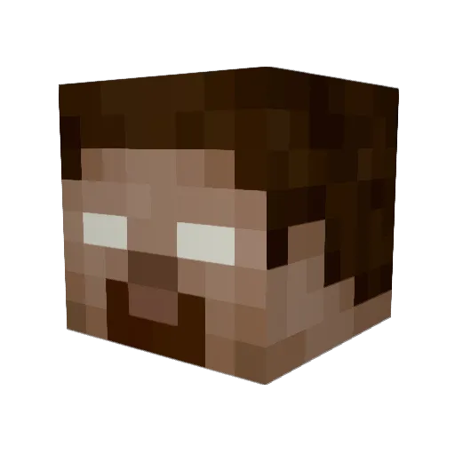 Rucksqck Minecraft avatar head, 3D render