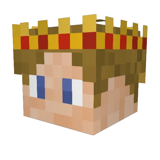Rucsac Minecraft avatar head, 3D render