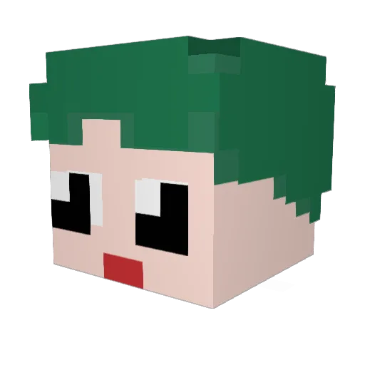RudGus314 Minecraft avatar head, 3D render