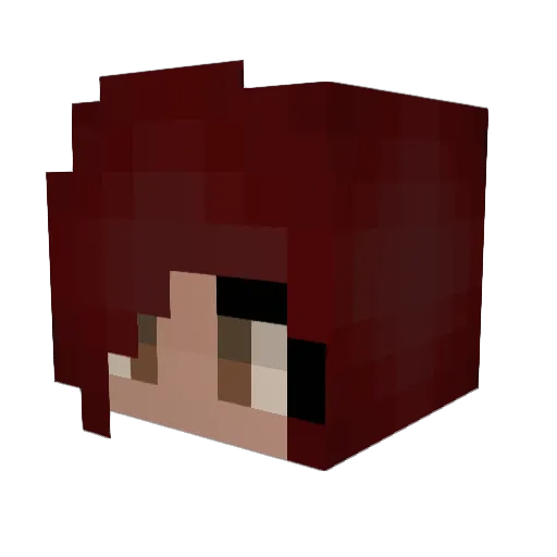 RudaGdansk Minecraft avatar head, 3D render
