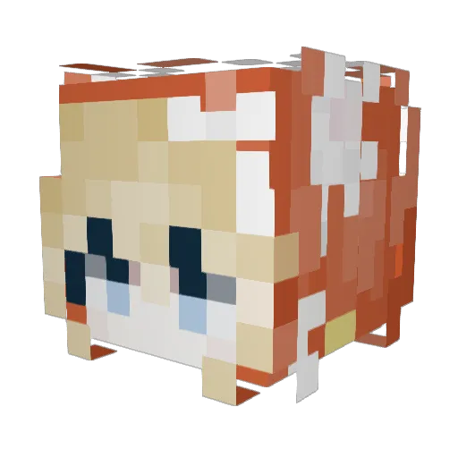 Rudaa_pa Minecraft avatar head, 3D render