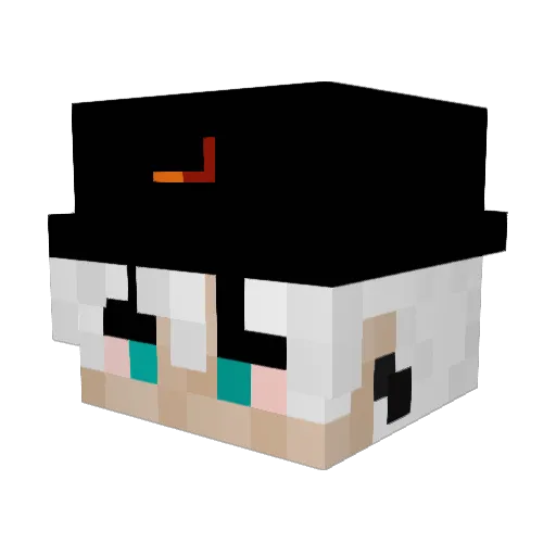 Ruddy112 Minecraft avatar head, 3D render