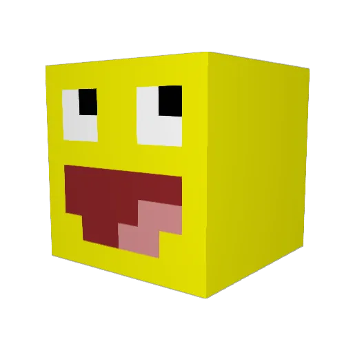 Ruddy2114 Minecraft avatar head, 3D render