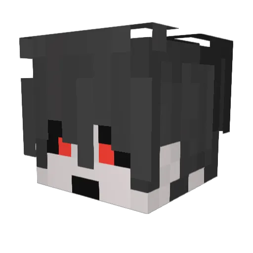 RudeBunnyX Minecraft avatar head, 3D render