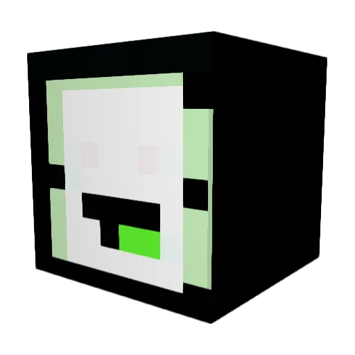 RudeGentleman14 Minecraft avatar head, 3D render