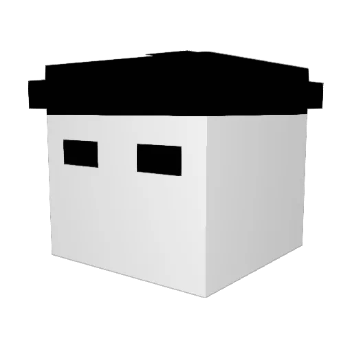 RudeGon Minecraft avatar head, 3D render