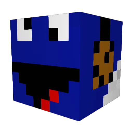 RudeSingh Minecraft avatar head, 3D render
