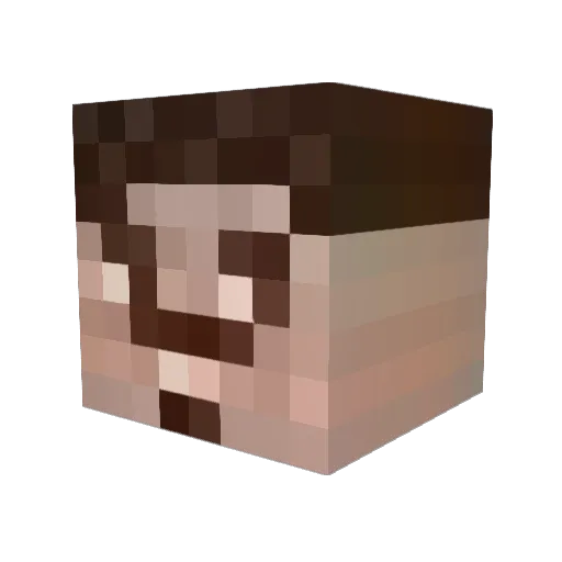 RudelSpargel Minecraft avatar head, 3D render
